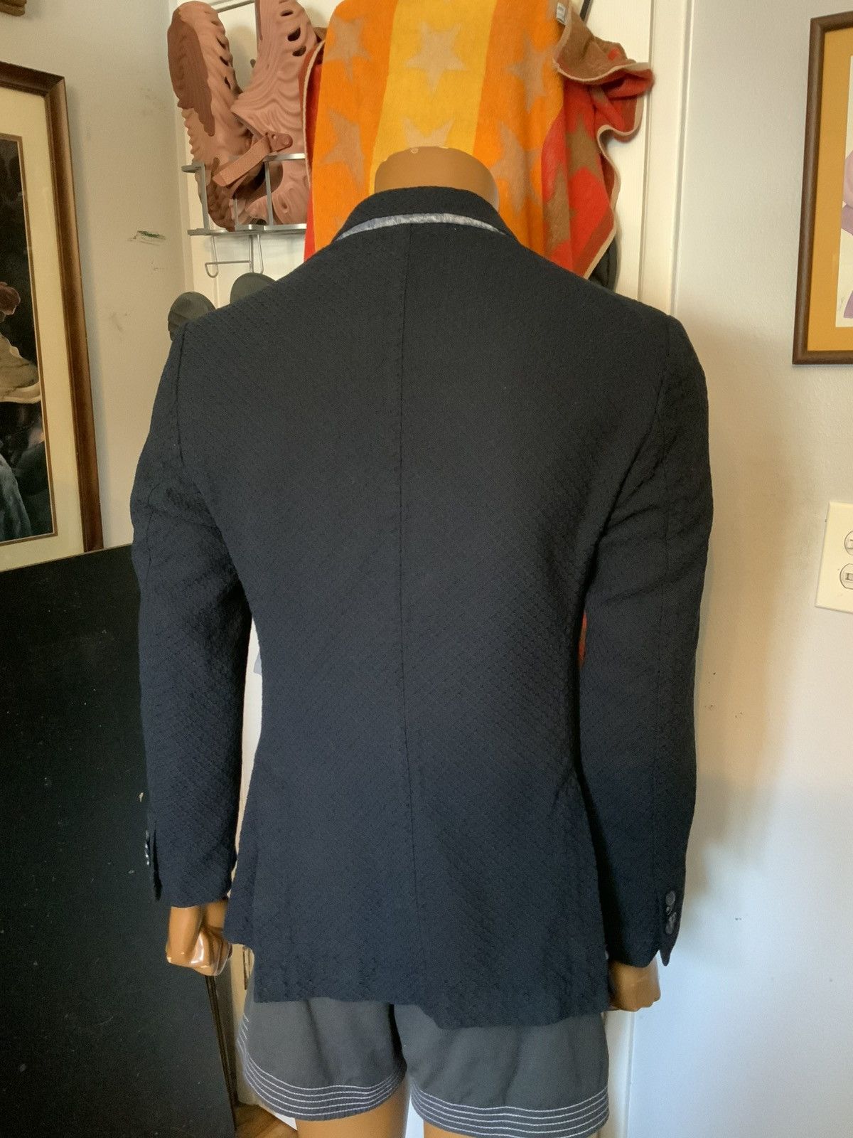 Liberty London Liberty Of London Made Italy Woven Two Button Blazer Jacket Size 48R - 11 Thumbnail