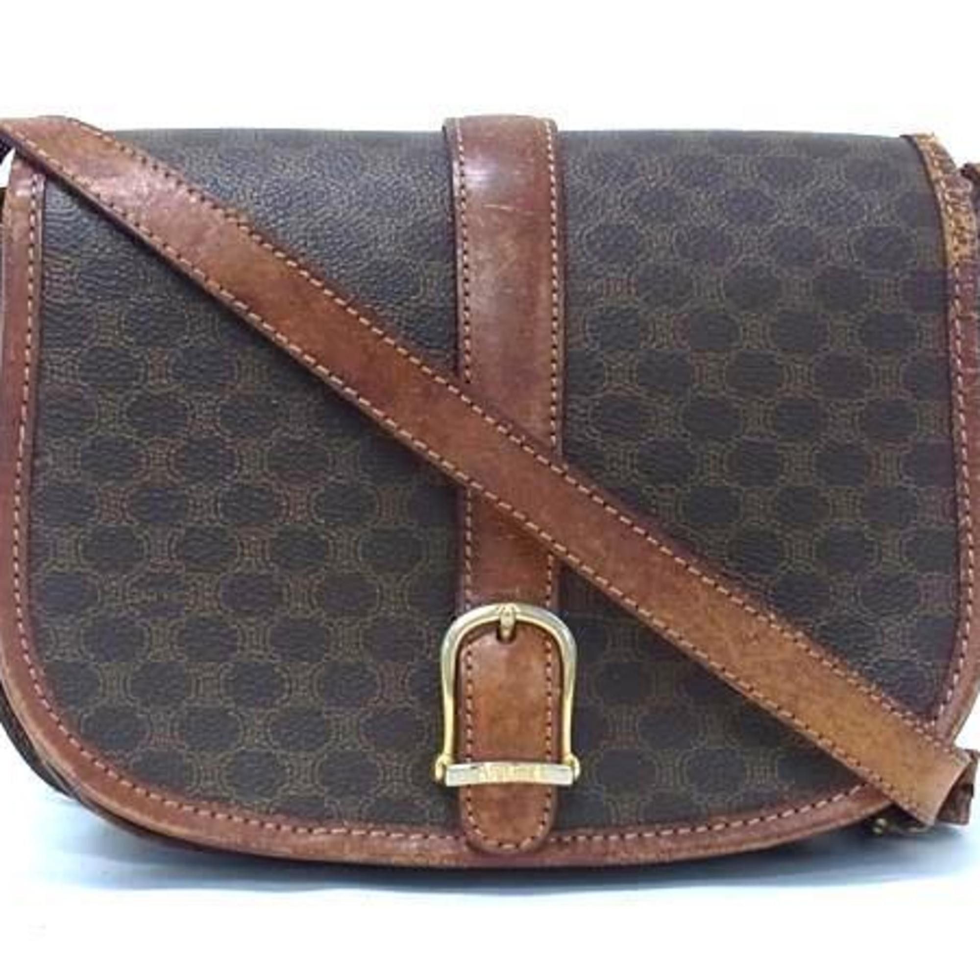 Celine CELINE Macadam Shoulder Bag - Brown Leather for Men and Women Size ONE SIZE - 1 Thumbnail
