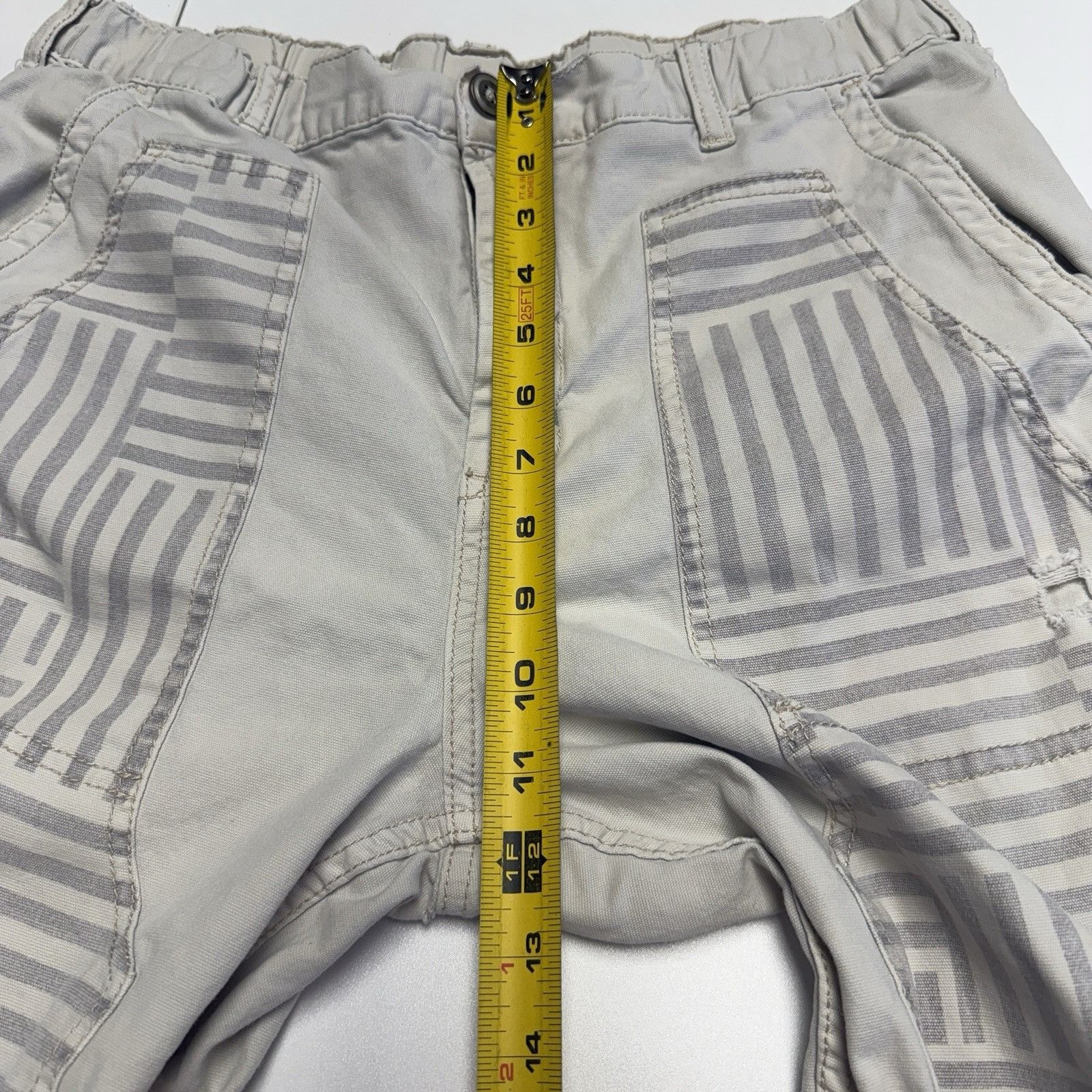 Anthropologie Pilcro Anthropologie Pants Womens 31 White Striped Size 31" - 12 Thumbnail