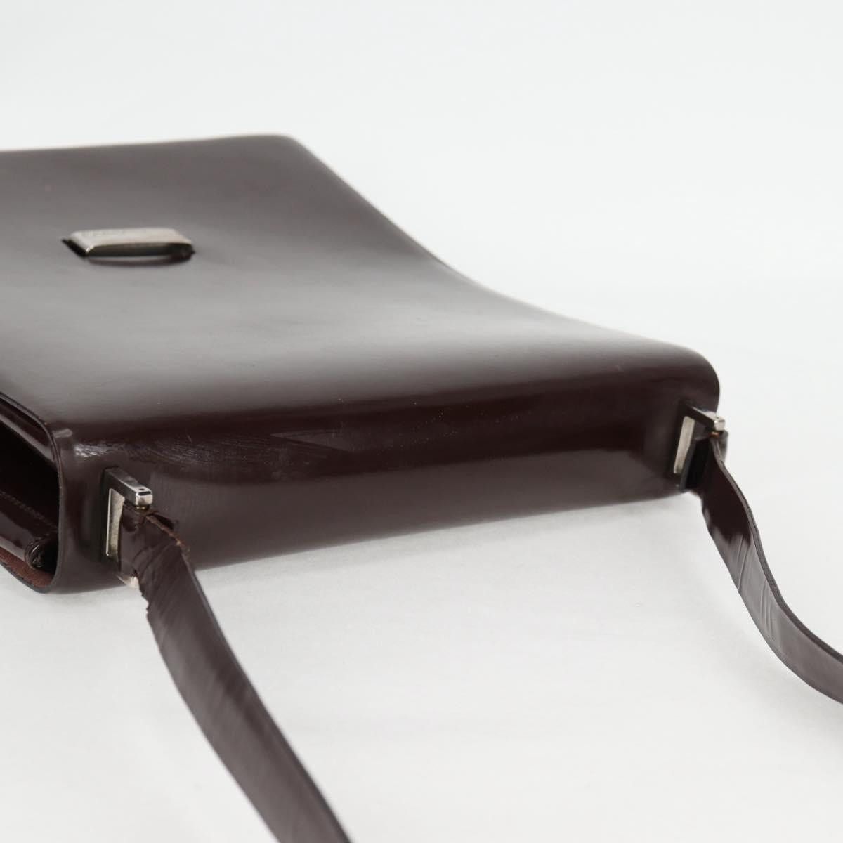 Gucci GUCCI Shoulder Bag Patent Leather Brown Silver 002 2046 002 Size ONE SIZE - 7 Thumbnail