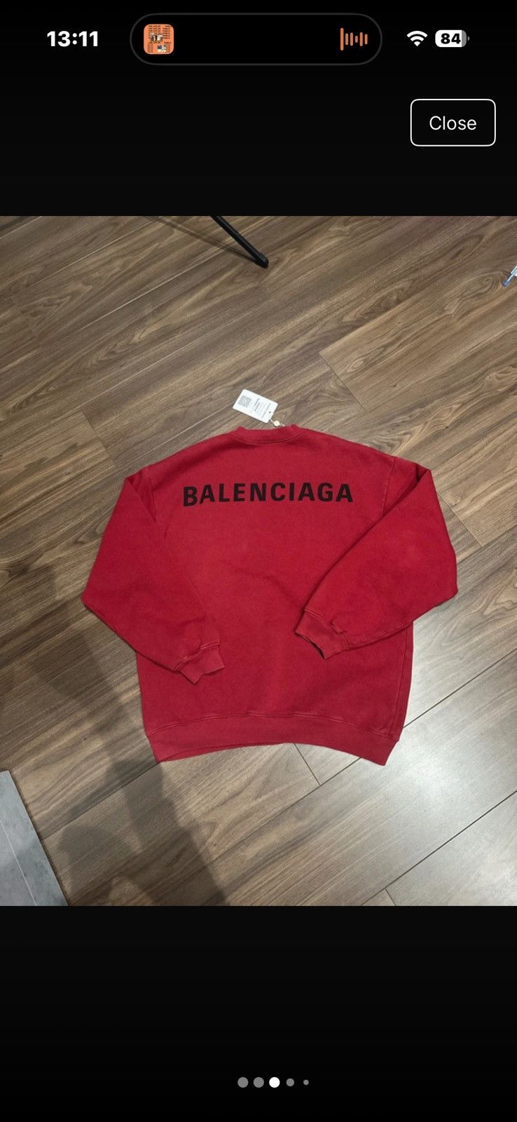 Balenciaga Red Balenciaga Sweater Size US XL / EU 56 / 4 - 3 Thumbnail