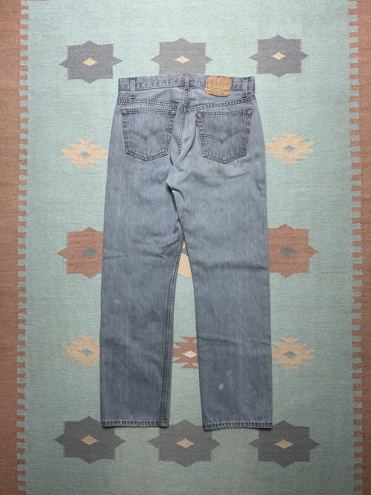 Vintage Vintage 80s Levi’s 501 jeans gray faded black made USA 31x30 Size US 31 - 1 Thumbnail