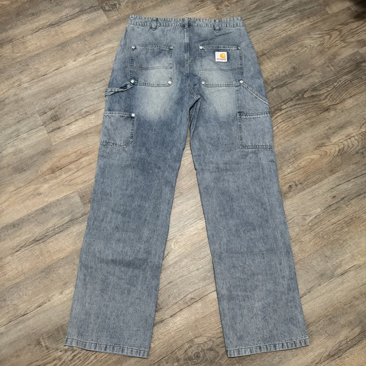 Greedy Unit Greedy Unit Loose Screw Denim Jeans Blue XL Size US 35 - 2 Thumbnail
