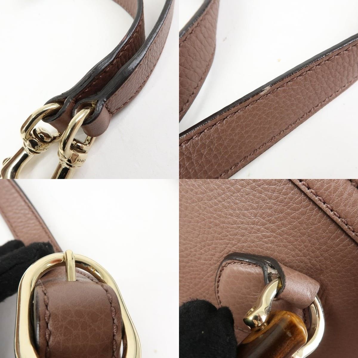 Gucci Gucci Bamboo Diana Leather Shoulder Bag Tan Size ONE SIZE - 4 Thumbnail