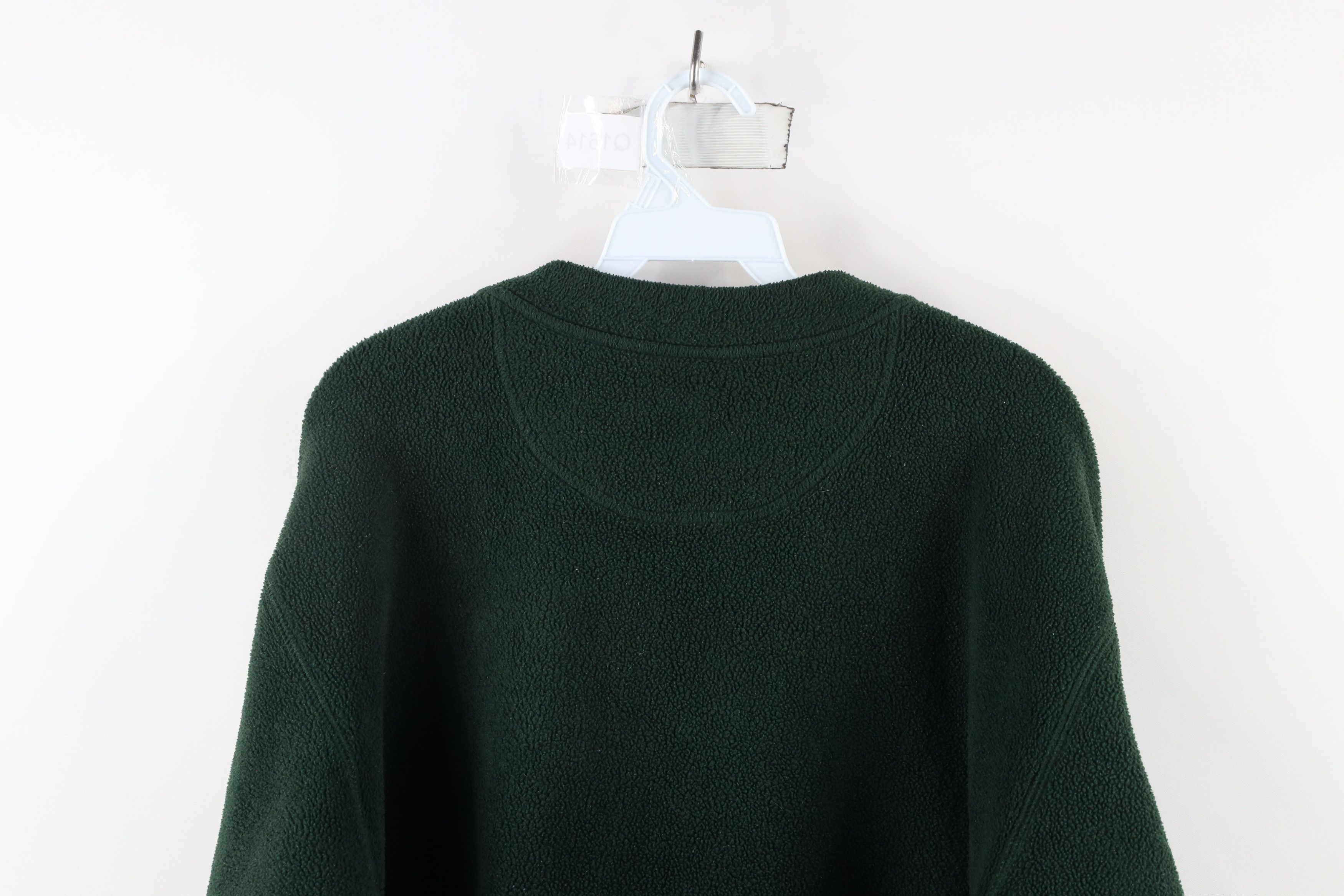 Vintage Vintage 90s Streetwear Heavyweight Fleece Sweater Green Size US L / EU 52-54 / 3 - 7 Thumbnail