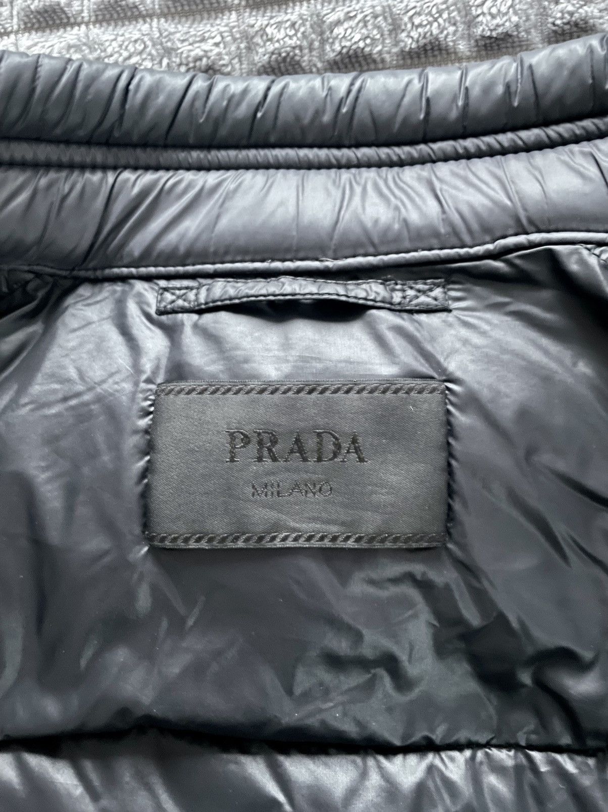 Prada Prada Quilted Sport Biker Down Puffer Moto Jacket Size 52 Size US L / EU 52-54 / 3 - 9 Thumbnail