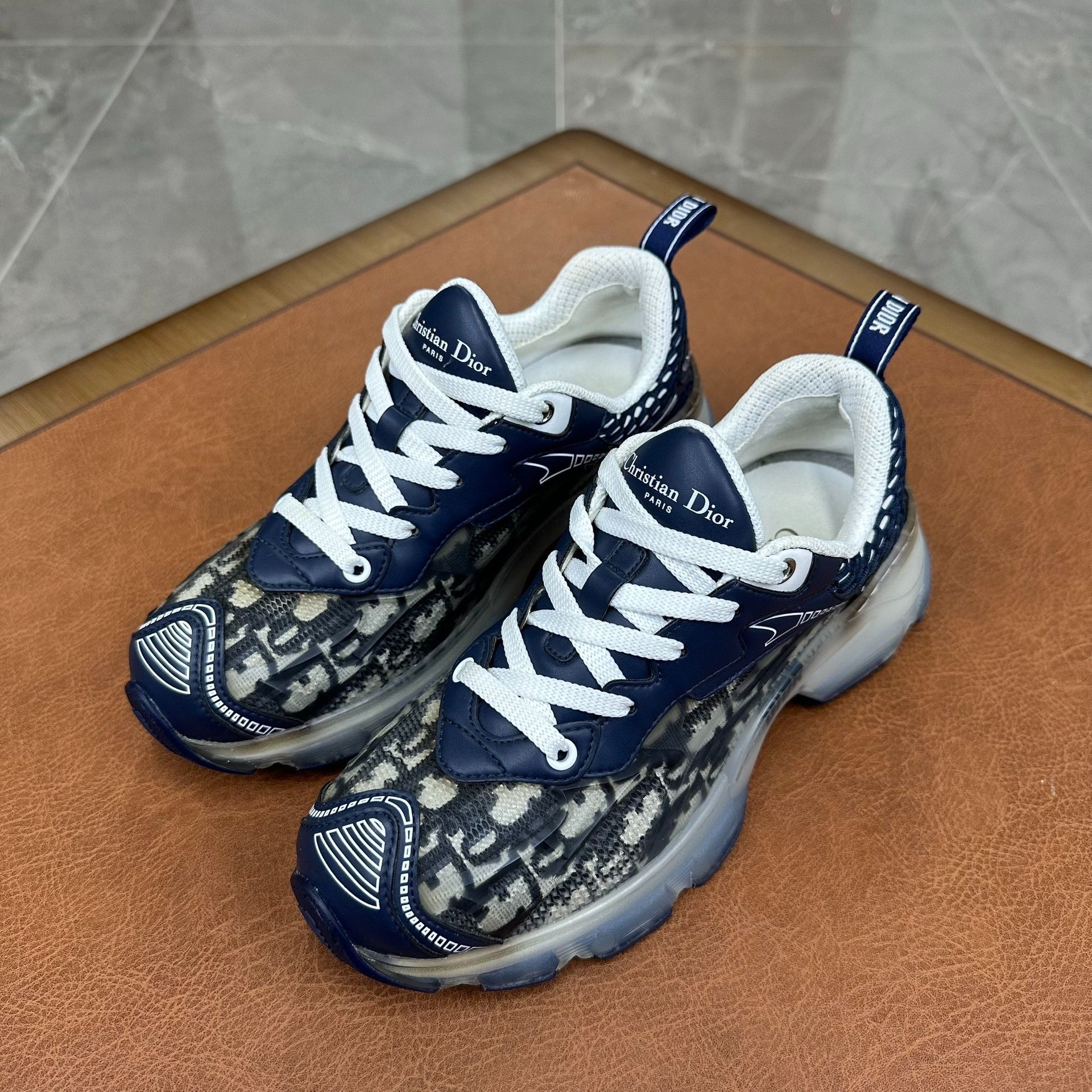 Dior Dior Printed Blue Lowtop Sneakers it_36-5 Women Size US 6.5 / IT 36.5 - 1 Thumbnail