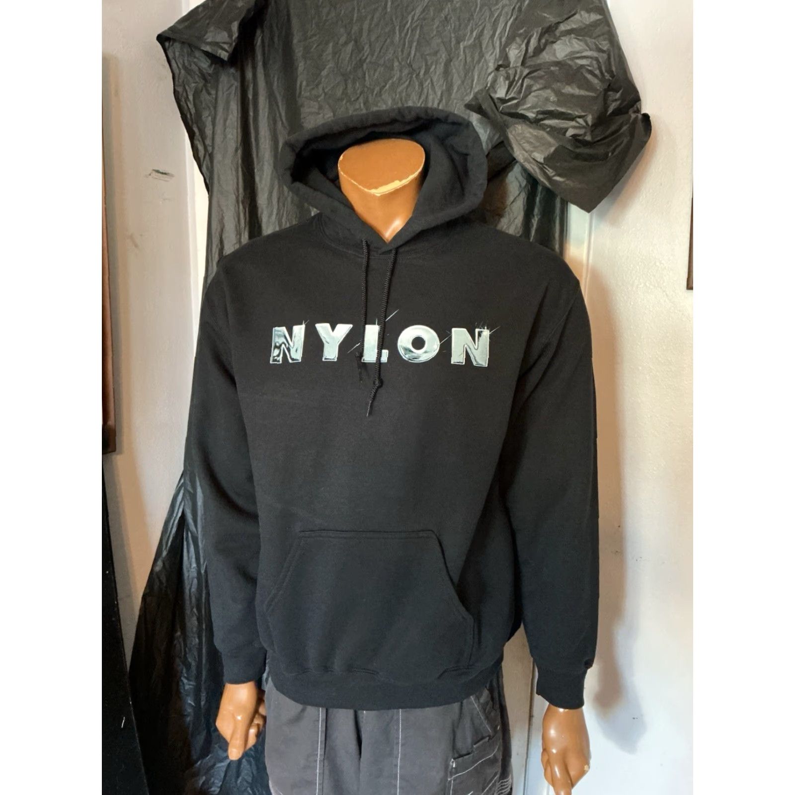 Gildan VINTAGE Nylon Desert Disco Presented By Coach Stagecoach Festival Exclusive Hoodie Mens Medium Black Pullover Fleece Size US M / EU 48-50 / 2 - 6 Thumbnail