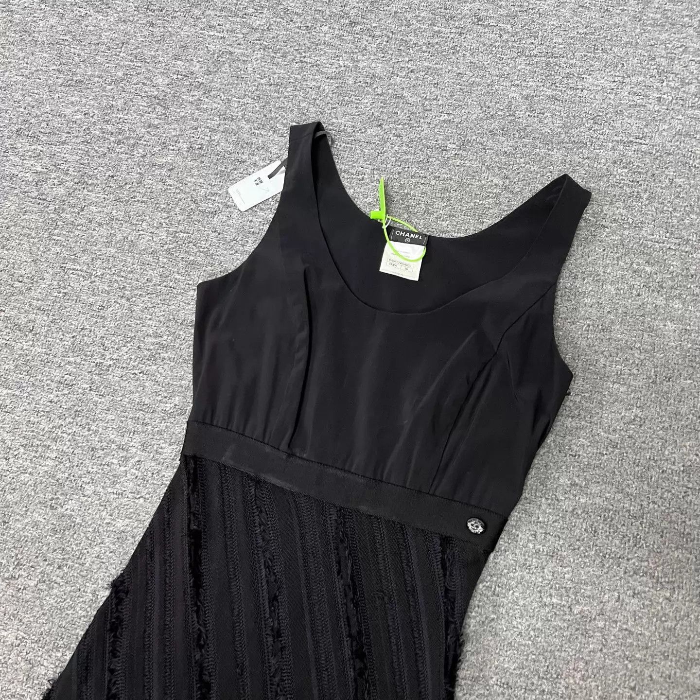 Chanel Chanel Cami Dress Black 38 Logo Size S / US 4 / IT 40 - 3 Thumbnail