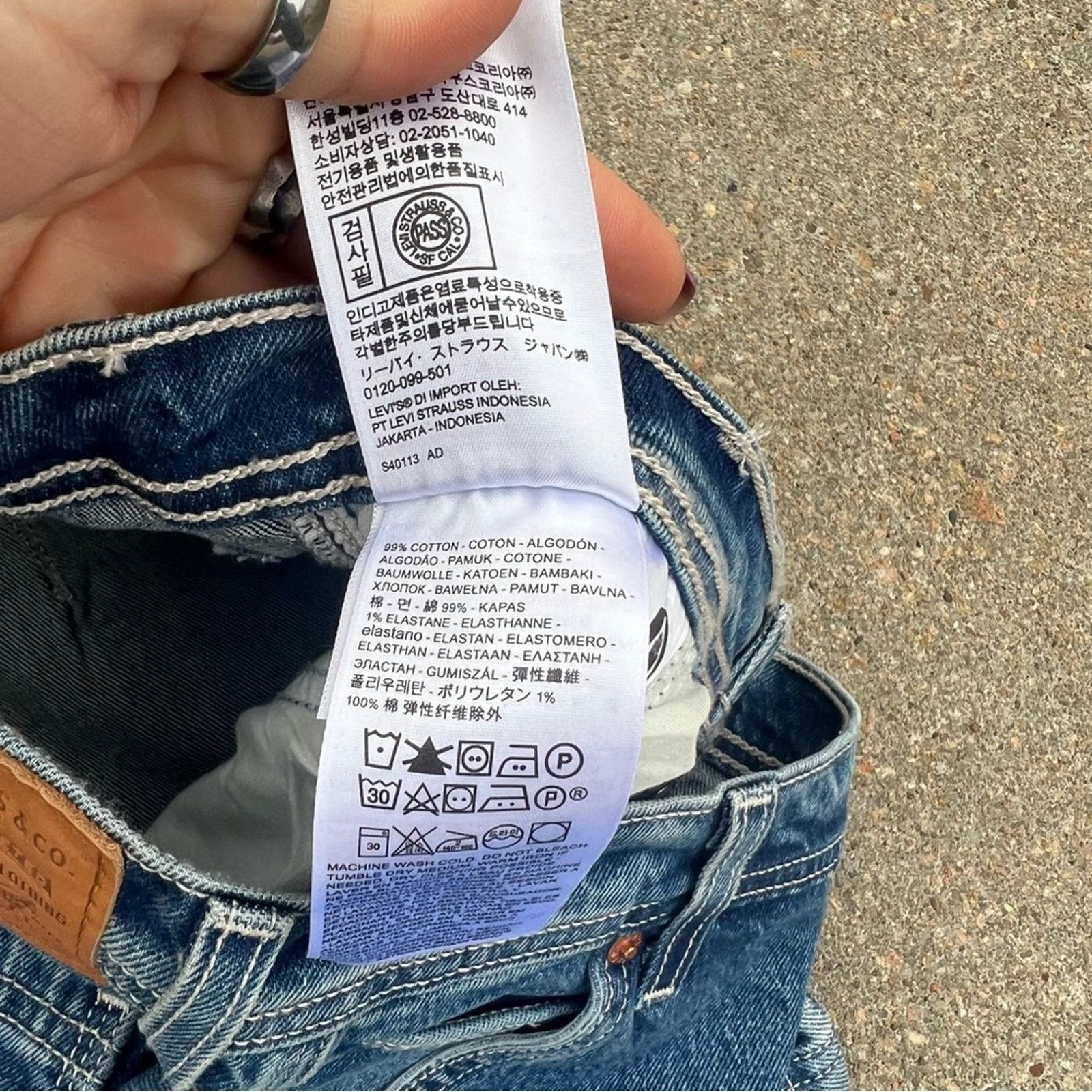 Levi's Levi’s Rib Cage Straight Ankle Jeans Utility Carpenter NWT Size 31" - 8 Thumbnail