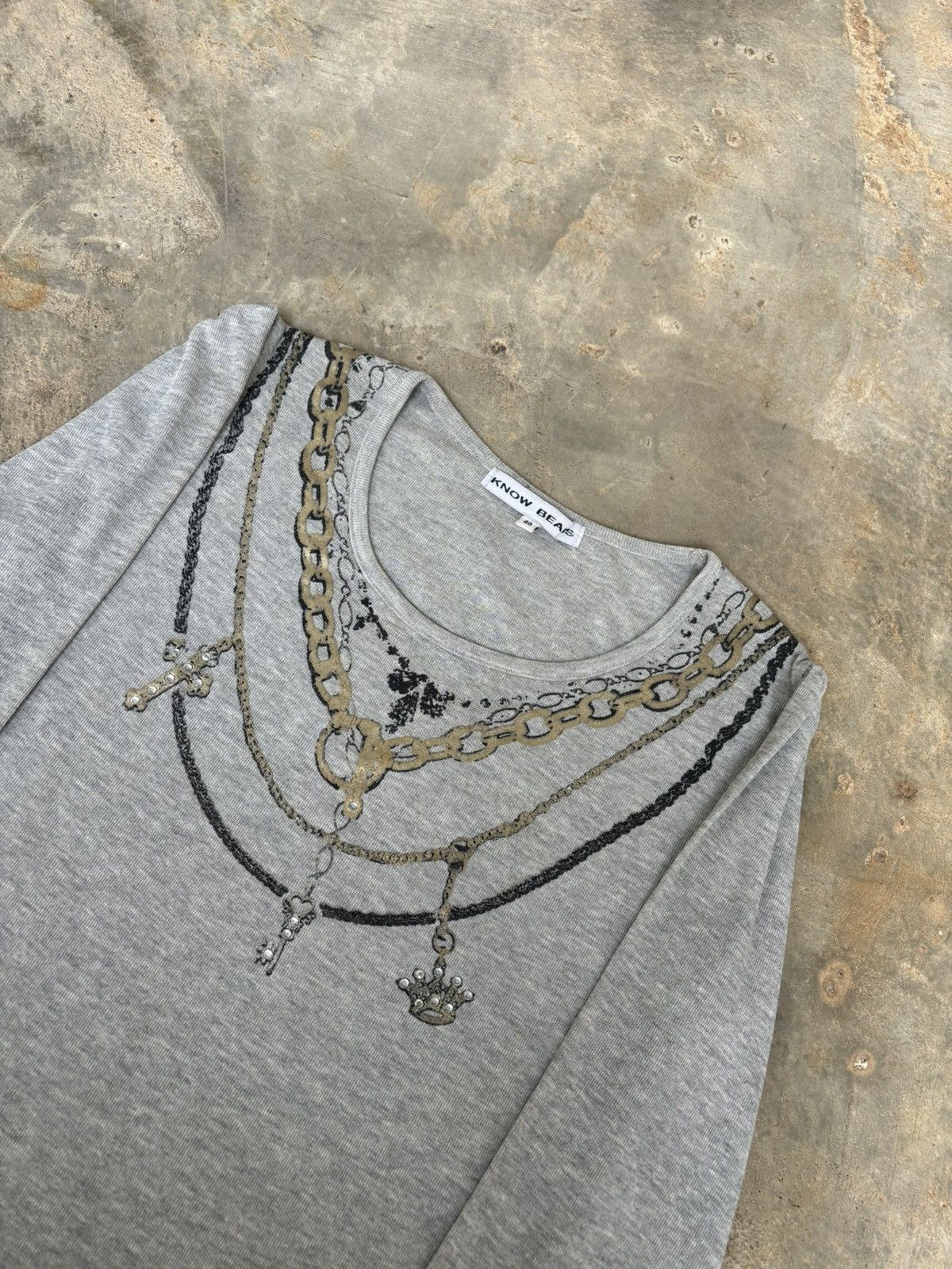 If Six Was Nine × Japanese Brand × Tornado Mart Y2k Know Beas necklace style Longsleeve Size M / US 6-8 / IT 42-44 - 3 Thumbnail