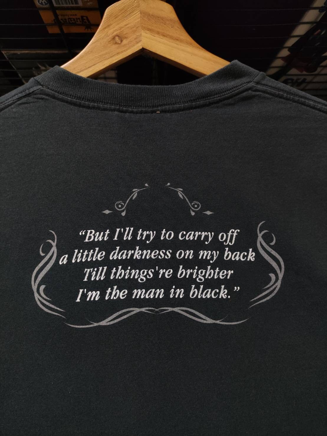 Band Tees Vtg 00's Johnny Cash " The Man In Black " Single Promo Size US S / EU 44-46 / 1 - 7 Thumbnail