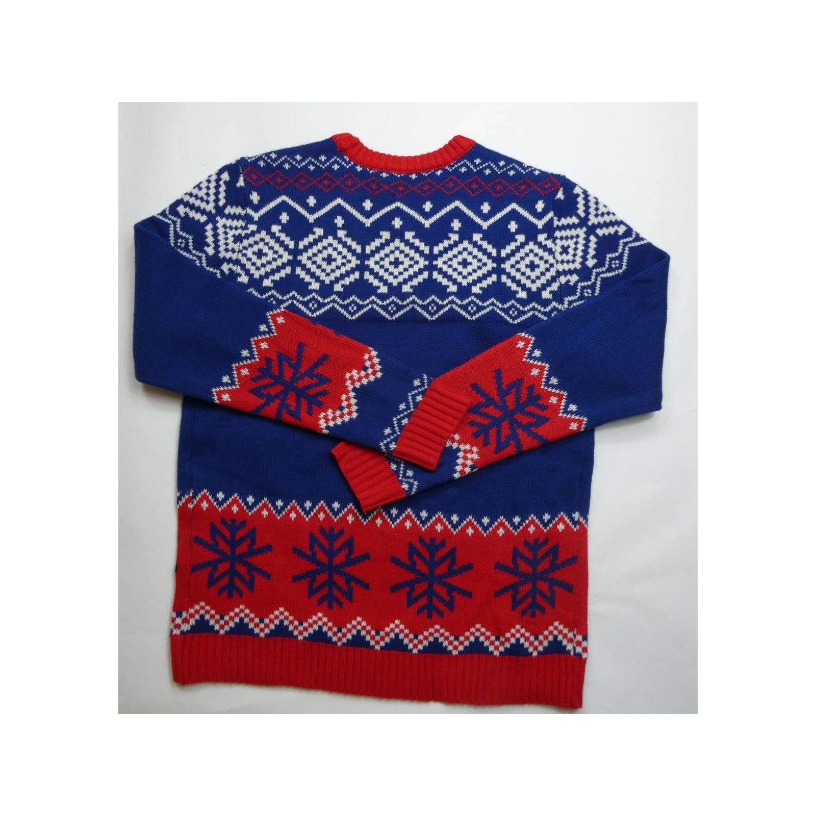 Holiday Brand men's BLIZZARD BAY holiday sweater, Santa T-Rex, medium, NWT Size US M / EU 48-50 / 2 - 2 Thumbnail