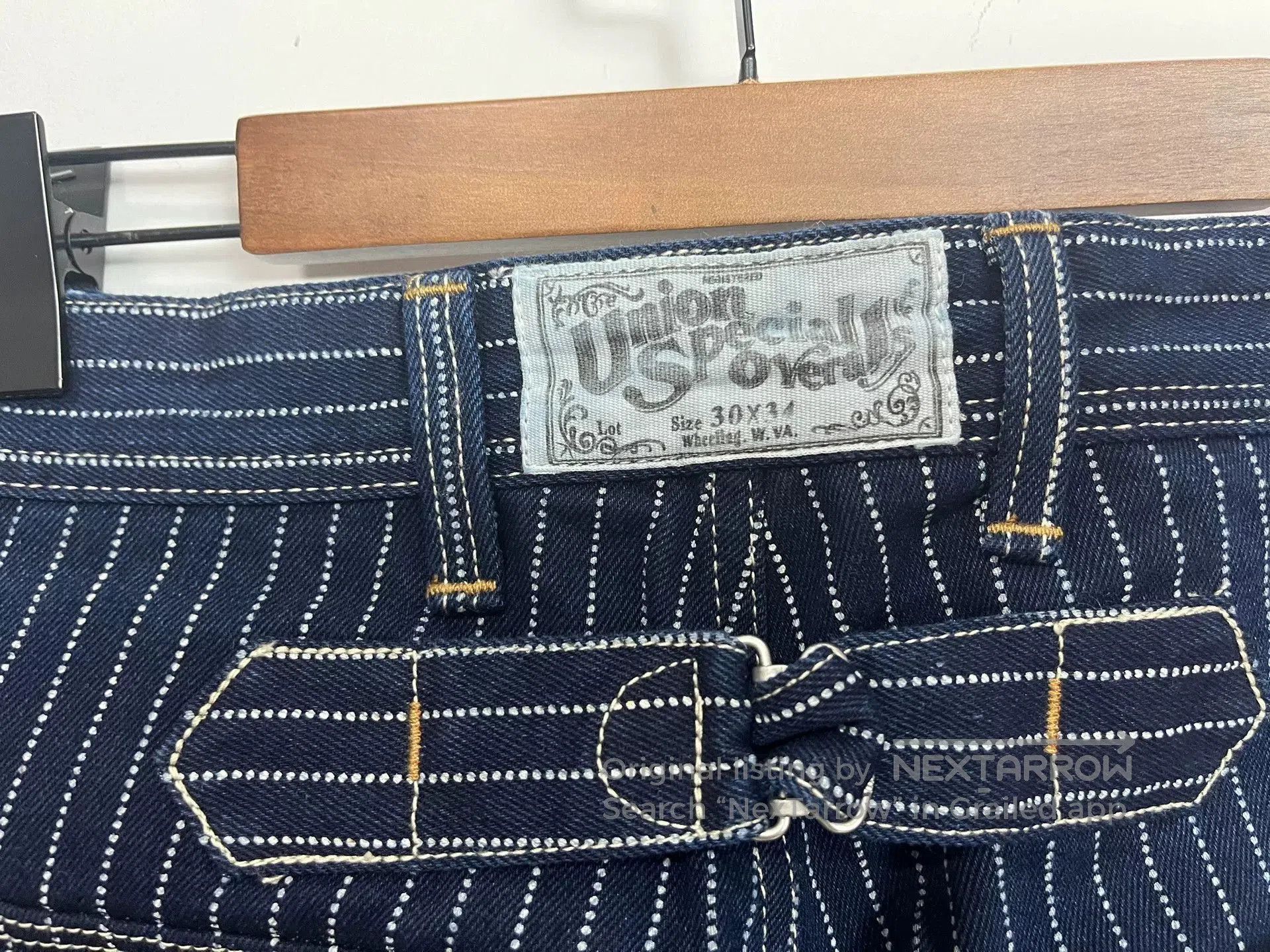 Freewheelers Freewheelers Striped Work Trousers 30*34. Size US 40 / EU 56 - 5 Thumbnail