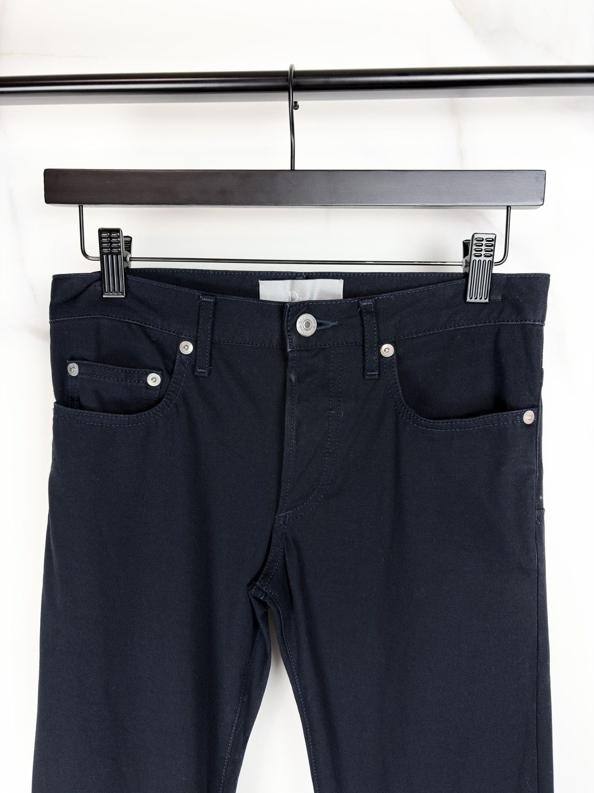 Dior SS08 Dior Homme Dark Navy Stretch Cotton Jeans Size US 26 / EU 42 - 3 Thumbnail