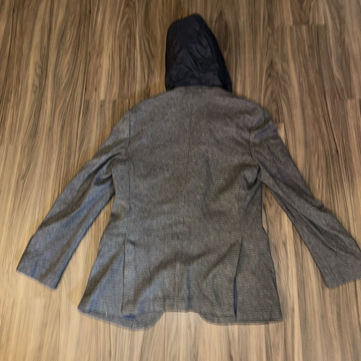 Massimo Dutti Massimo Dutti Hooded Blazer Men’s Navy & Grey Size M-L 42 Size 42S - 11 Thumbnail