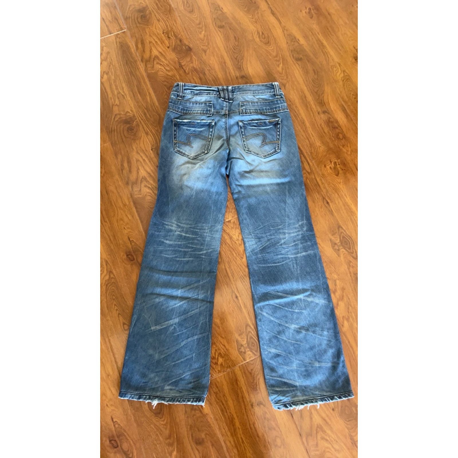 Hysteric Glamour Vintage Japanese Brand Faded Lowrise Bootcut Denim Jeans Size 30" / US 8 / IT 44 - 3 Thumbnail