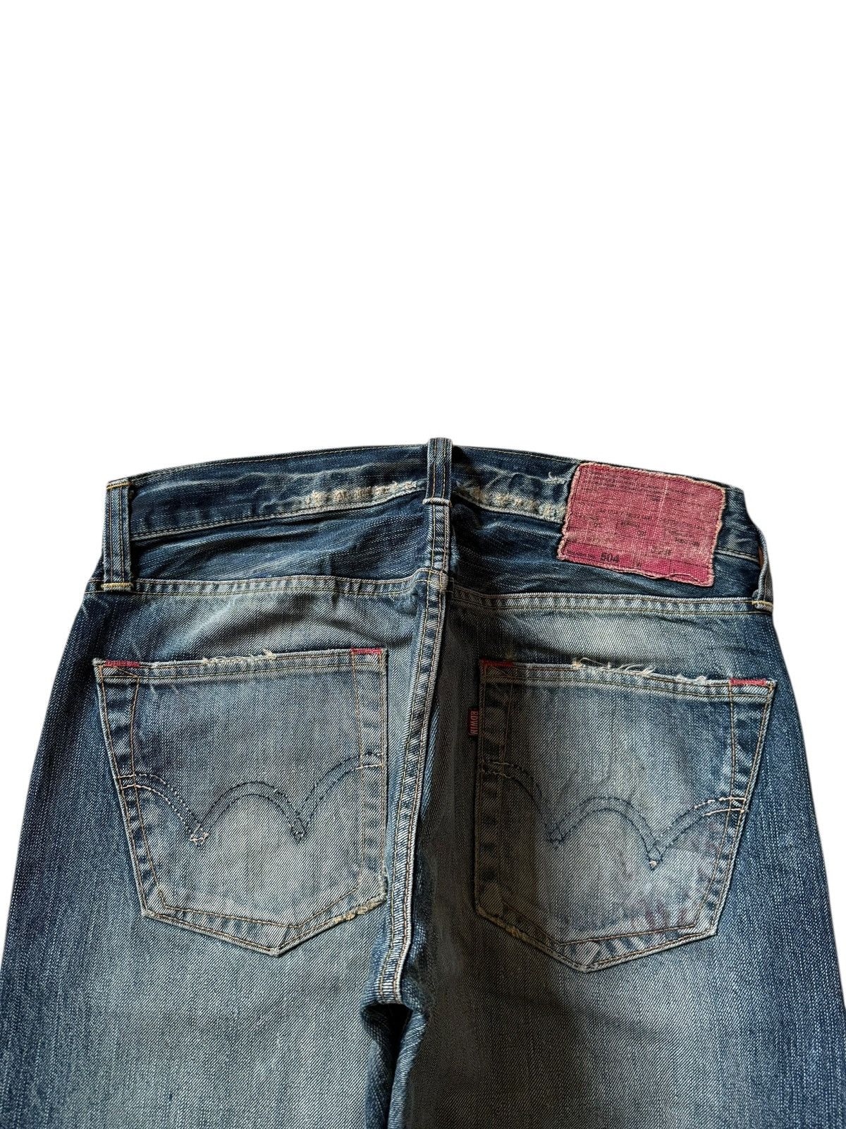 Edwin Vintage Edwin 504 Punk Distressed Baggy Jeans Size US 31 - 4 Thumbnail