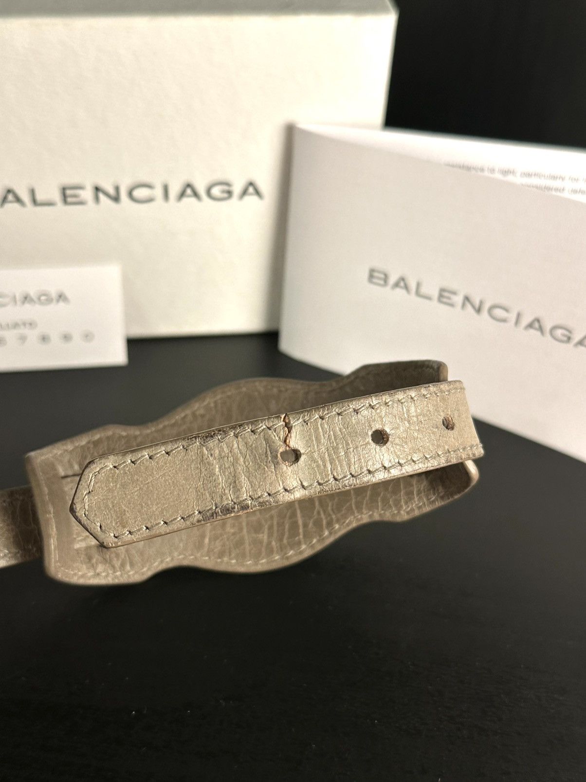 Balenciaga Balenciaga leather cuff Size ONE SIZE - 4 Thumbnail
