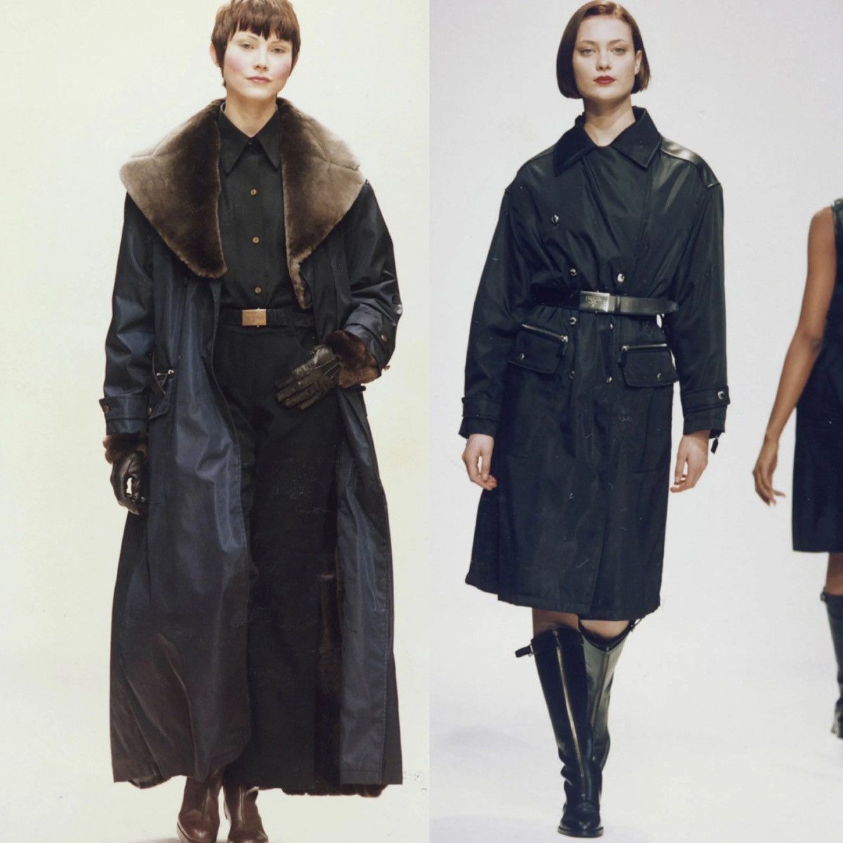 Prada Prada FW93/94 belted nylon leather coat Size M / US 6-8 / IT 42-44 - 10 Thumbnail