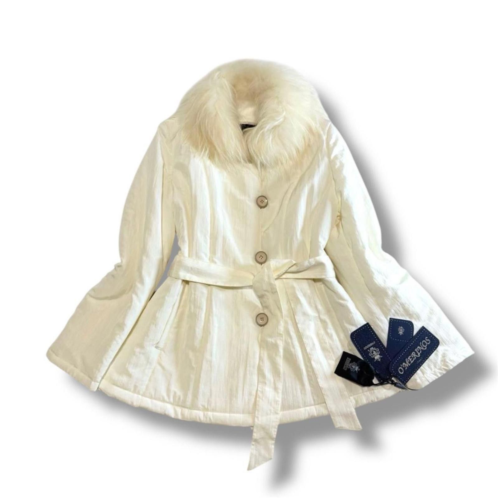 Other Real fox fur whimsy core white classic mid length coat Size XS / US 0-2 / IT 36-38 - 1 Thumbnail