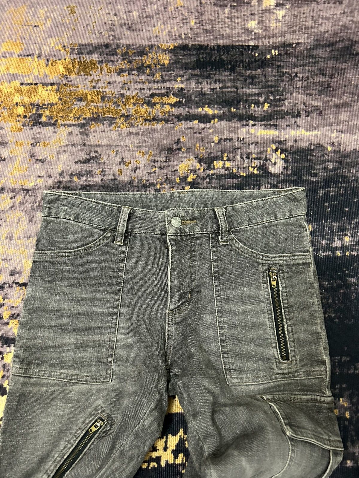 Tete Homme Japanese Bondage Cargo Flare Jeans Size US 30 / EU 46 - 12 Thumbnail