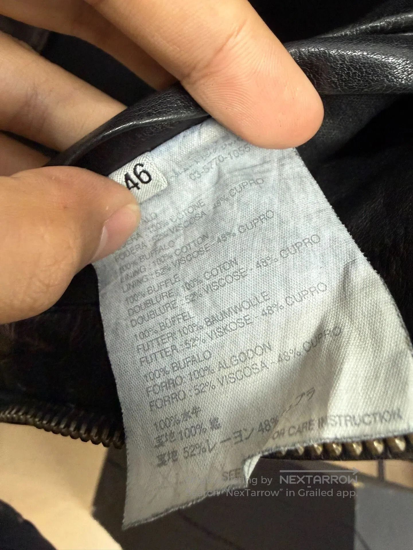 Helmut Lang Helmut Lang 03SS Inverted Zip Biker Jacket. Size US S / EU 44-46 / 1 - 6 Thumbnail