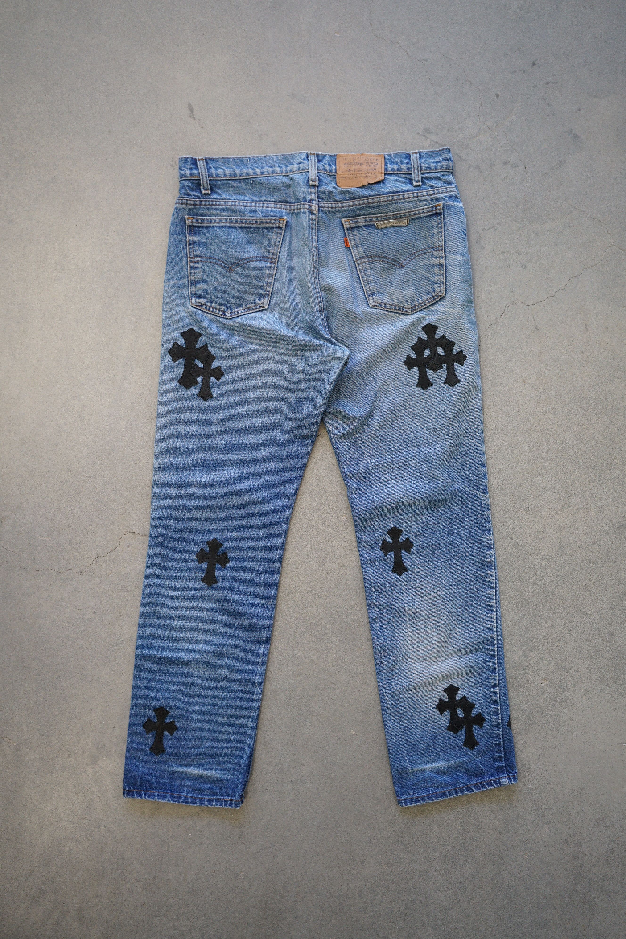 Chrome Hearts Chrome Hearts Levi's 517 Black Cross Patch Jeans - 36 Size US 36 / EU 52 - 2 Thumbnail