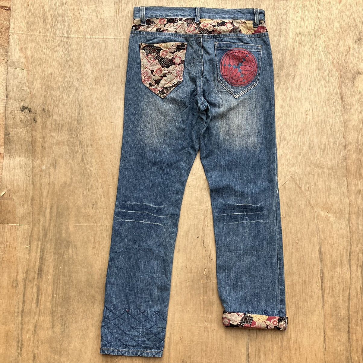 Japanese Brand SUKAJAN DENIM PATCHWORK BLUE WASH Size US 36 / EU 52 - 7 Thumbnail
