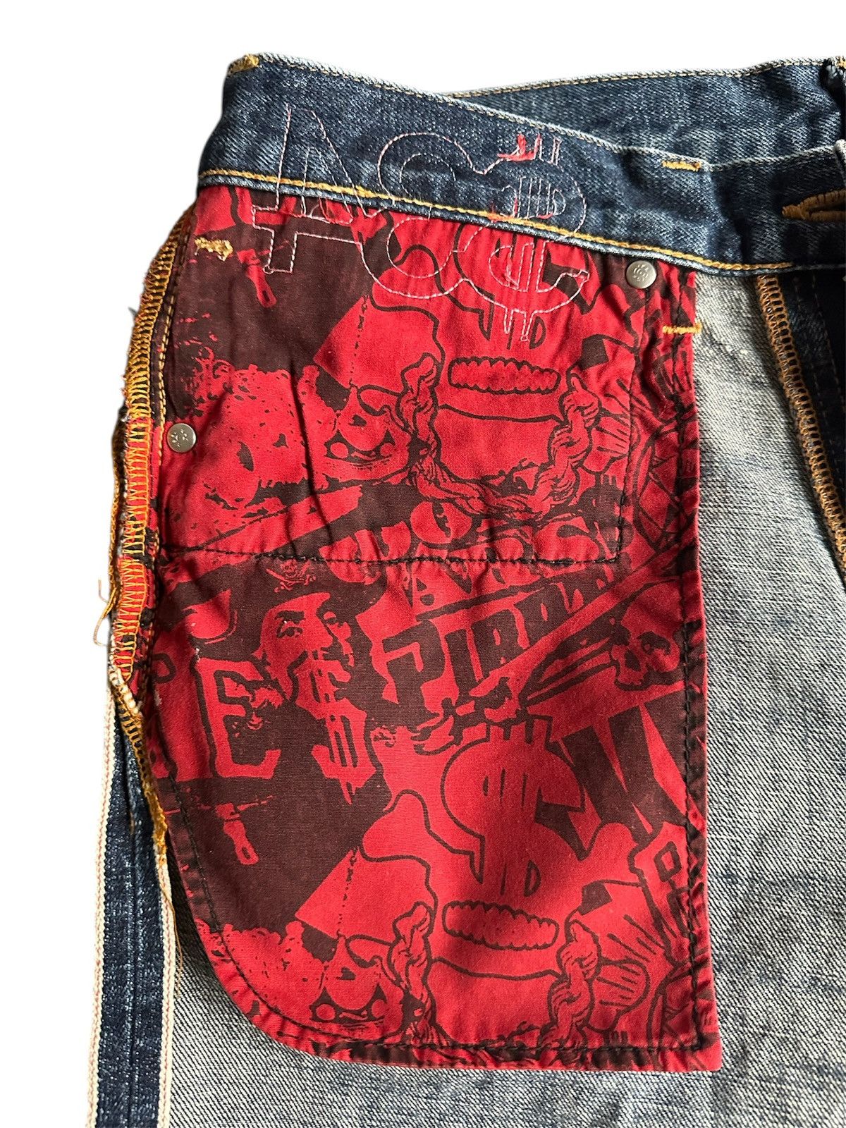 Swagger Swagger Rhinestone Denim Shorts Size US 34 / EU 50 - 9 Thumbnail