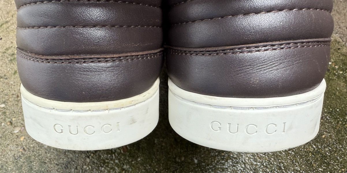 Gucci ✨Gucci✨(411858) GG Coated Canvas/Leather Men's Sneakers Size US 8 / EU 41 - 9 Thumbnail