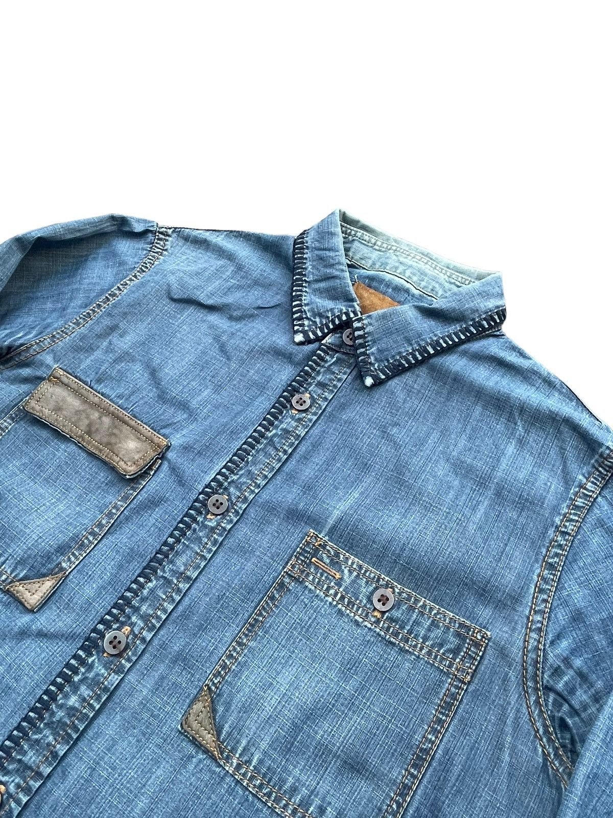 Japanese Brand Unknown Brand Custom Chambary Shirt Size US S / EU 44-46 / 1 - 3 Thumbnail