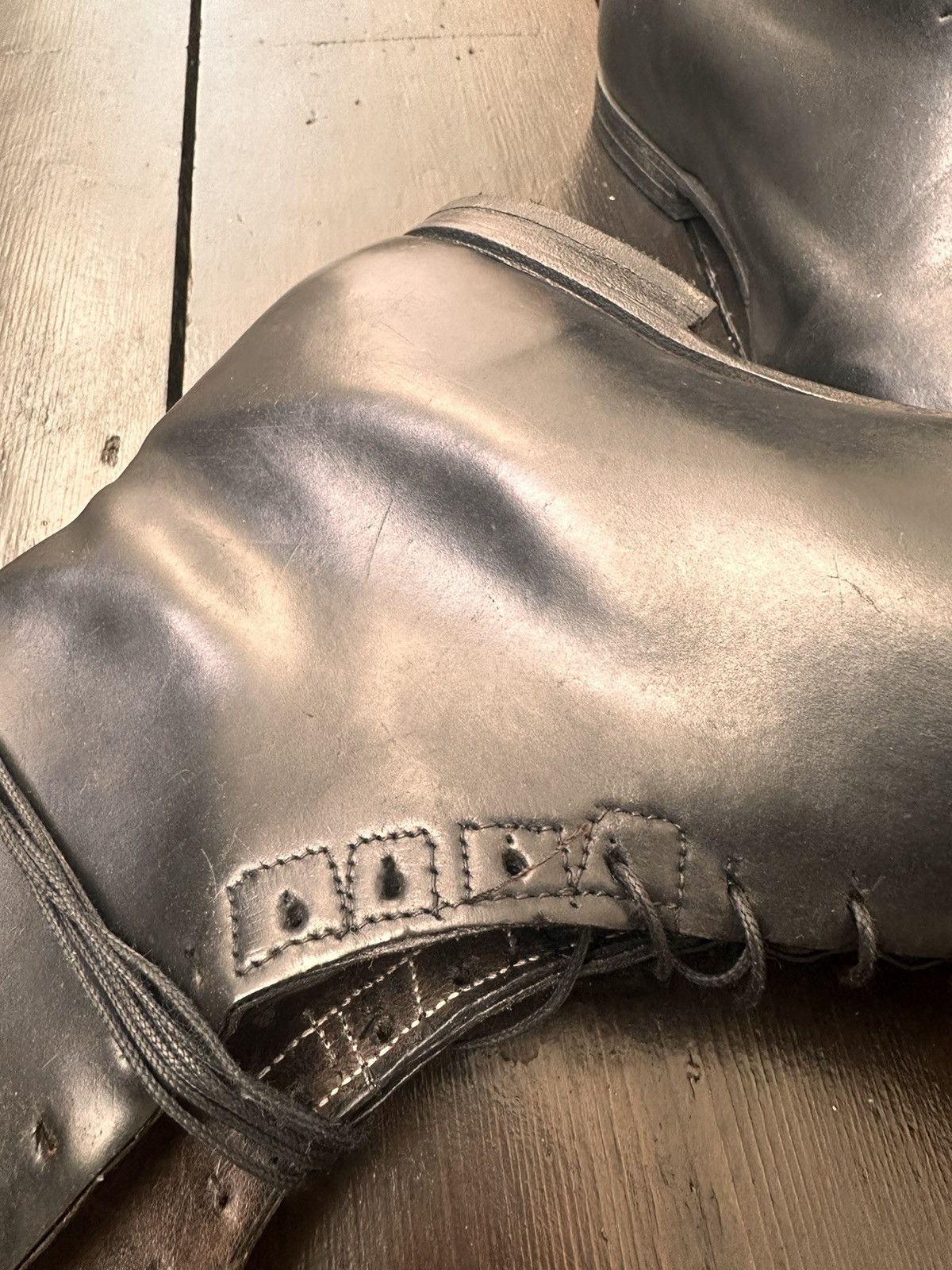 Carpe Diem × Linea × Maurizio Altieri SHELL CORDOVAN MICROLACE BOOTS Size US 10 / EU 43 - 3 Thumbnail