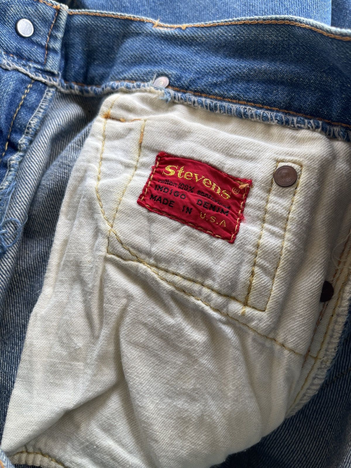 Vintage Vintage Stevens Dirty Distressed Flared Jeans Size US 28 / EU 44 - 12 Thumbnail