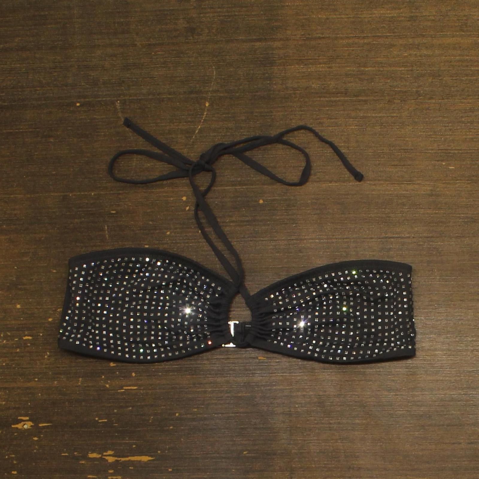 Other Significant Other Bikini Top Sn2414t-f1 Charcoal Gray 10 Size ONE SIZE - 1 Thumbnail