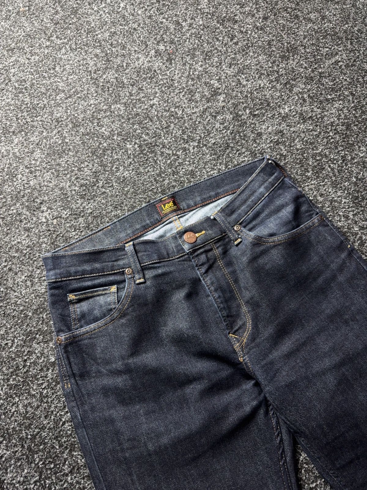 Lee 00s Y2K Western Lee Rider Skinny Fit Jeans Dark Wash Size US 30 / EU 46 - 6 Thumbnail