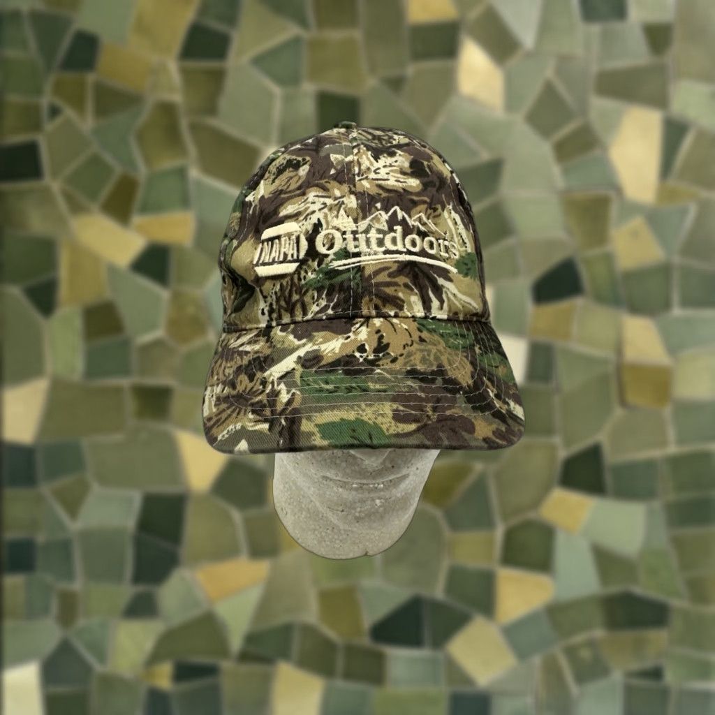 Vintage NAPA Outdoor Baseball Hat Brown Camo Adjustable Cap Size ONE SIZE - 1 Thumbnail