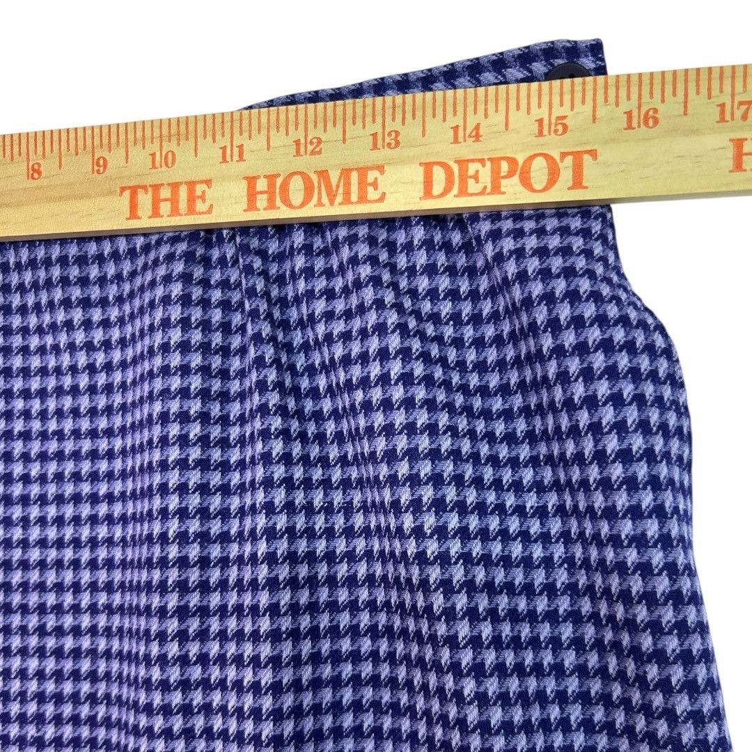 Pendleton Vintage Pendleton Purple Houndstooth Wool Skirt - Women's Si Size 34" / US 12 / IT 48 - 3 Thumbnail