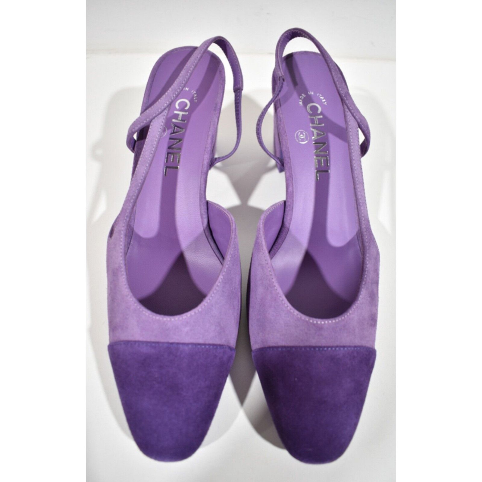Chanel 23S Mademoiselle Coco Sling Slingback Sandal Block Heel 40.5 Size US 10.5 / IT 40.5 - 5 Thumbnail