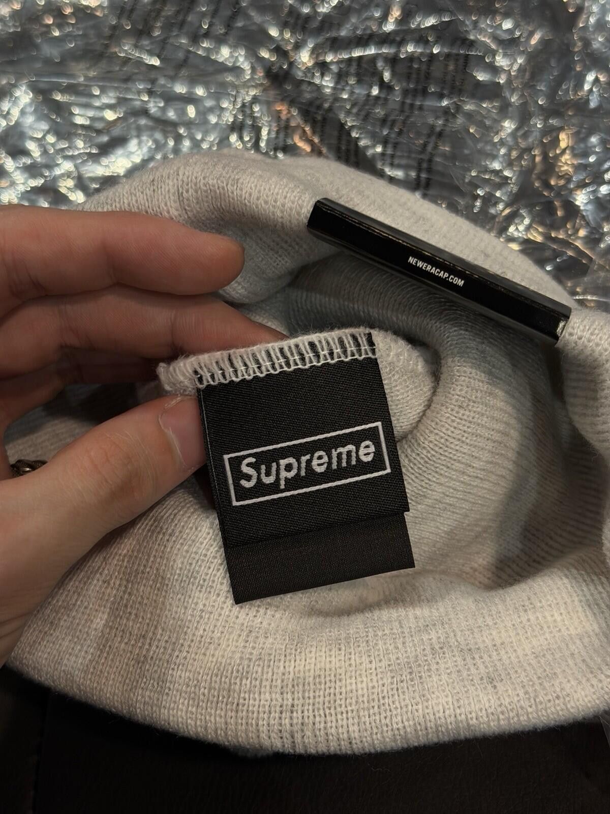 Supreme Supreme New Era Devil S Logo Beanie - Grey - Brand New Size ONE SIZE - 7 Thumbnail