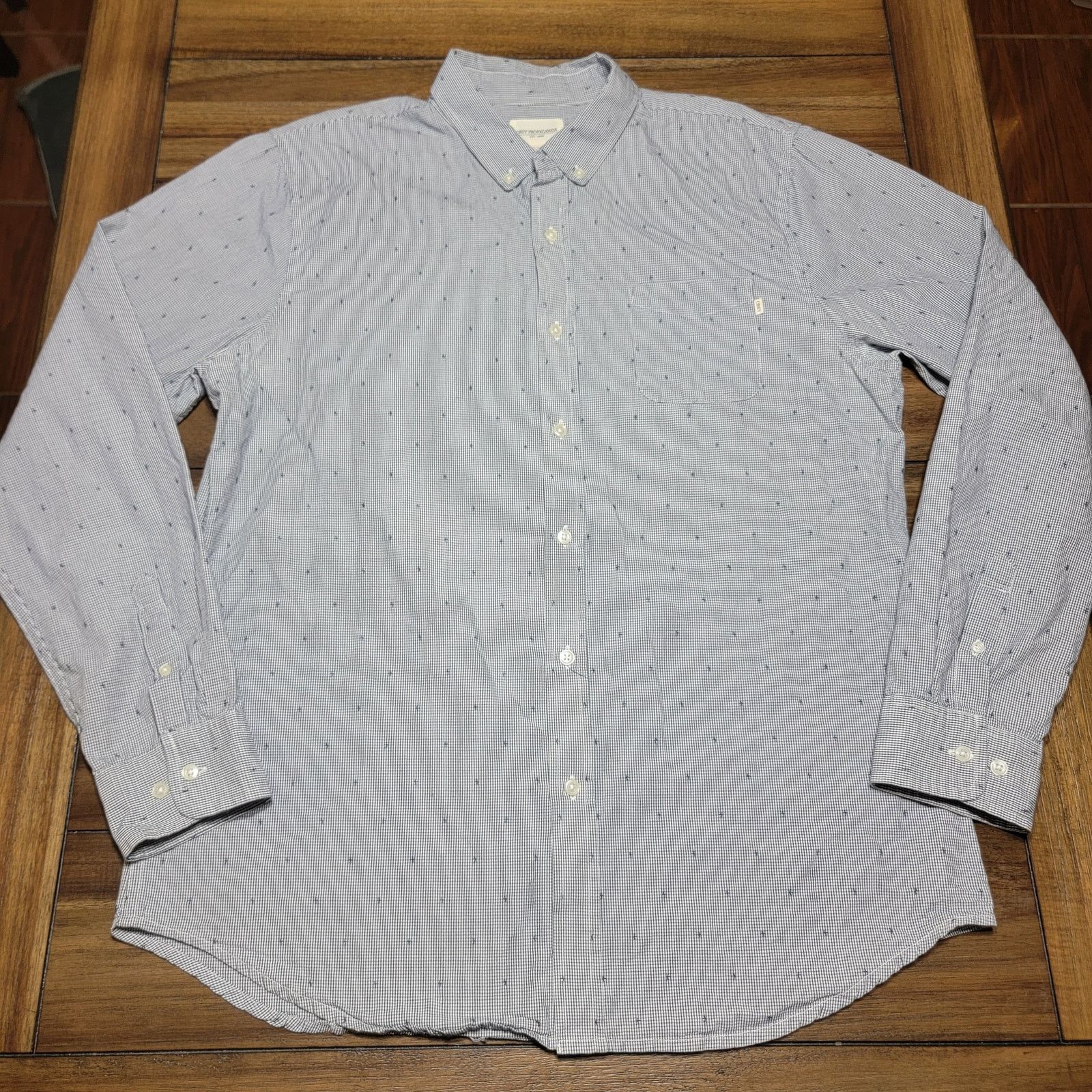 Obey Obey Propaganda LS Full Button Tiny Square Shirt - Size XL Size US XL / EU 56 / 4 - 1 Thumbnail