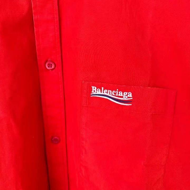 Balenciaga Balenciaga size 39 Red Cola Shirt Short Sleeve Size US XS / EU 42 / 0 - 3 Thumbnail