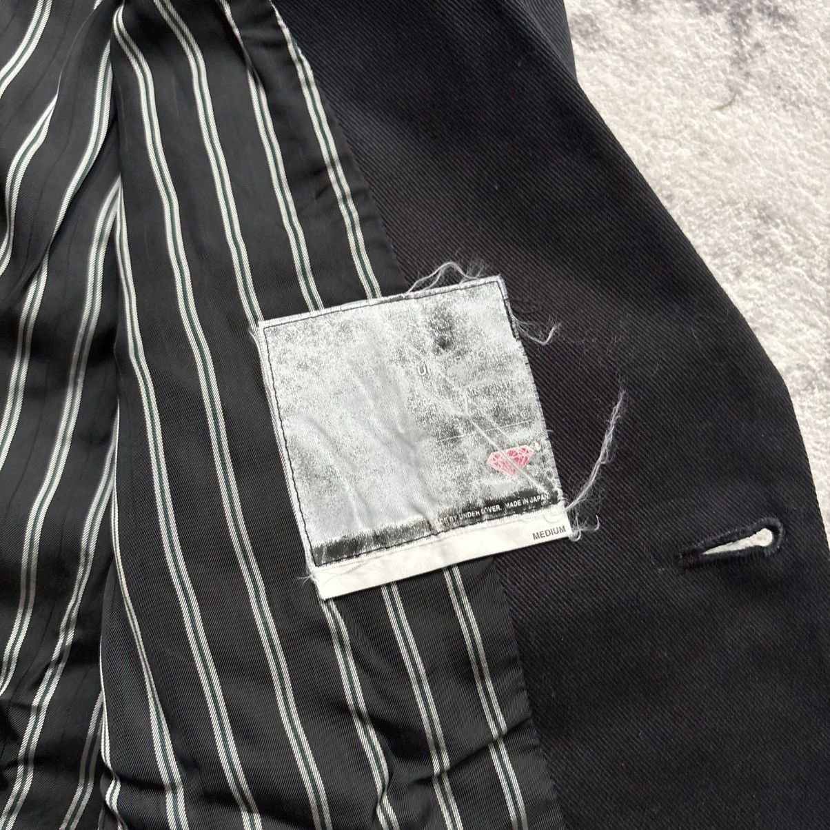 Undercover Undercover AW01 D.A.V.F Lightning Bolt Blazer Suit Jacket Size 44R - 11 Thumbnail