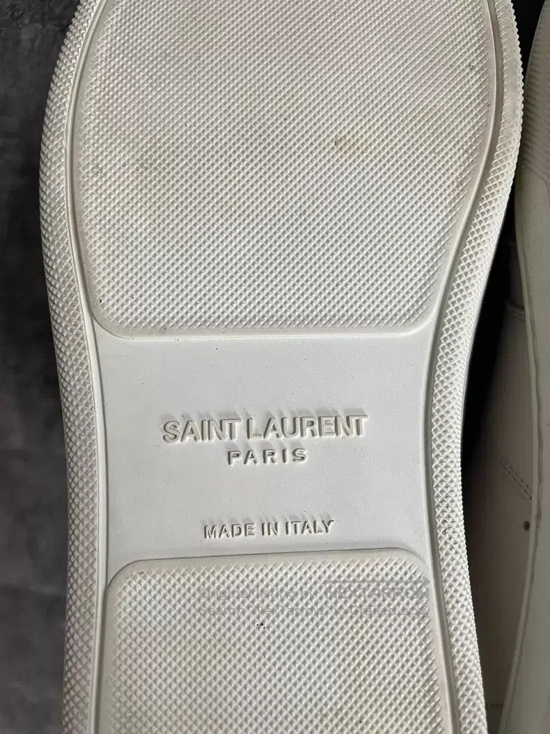 Saint Laurent Paris Saint Laurent Paris Heel Black and White Striped High-top Size US 7 / EU 40 - 7 Thumbnail