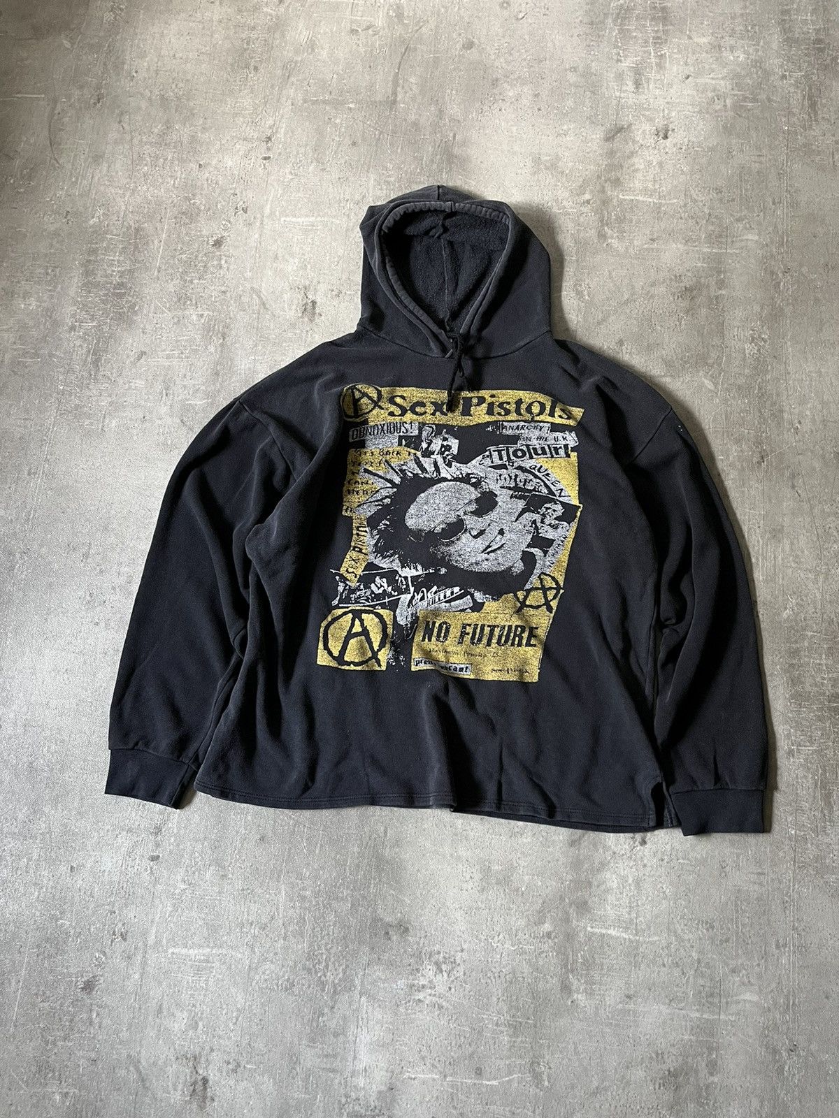 Vintage Sex Pistols No Future 90s black hoodie