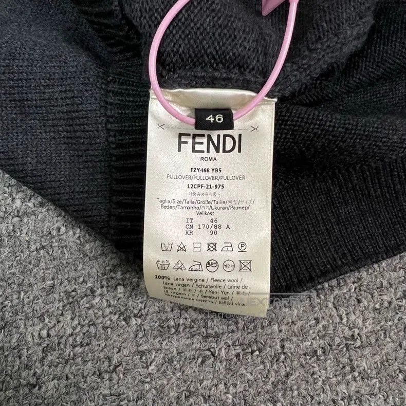 Fendi Fendi Double F Embroidered Logo Wool Knit Vest Size M / US 6-8 / IT 42-44 - 6 Thumbnail