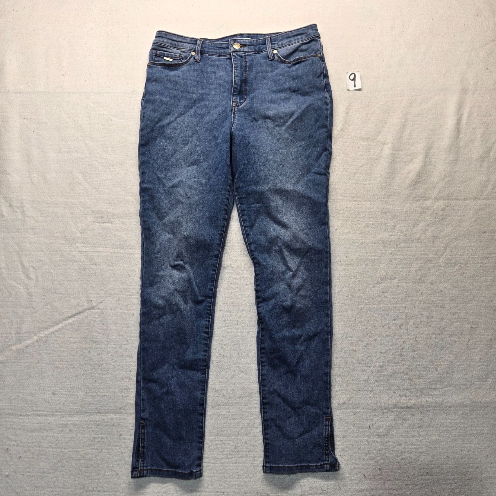 Nine West Nine West Jeans Womens 10 High Rise Skinny Medium Wash Blue Denim Pants Boys? No, Women. Size 32" / US 10 / IT 46 - 2 Thumbnail