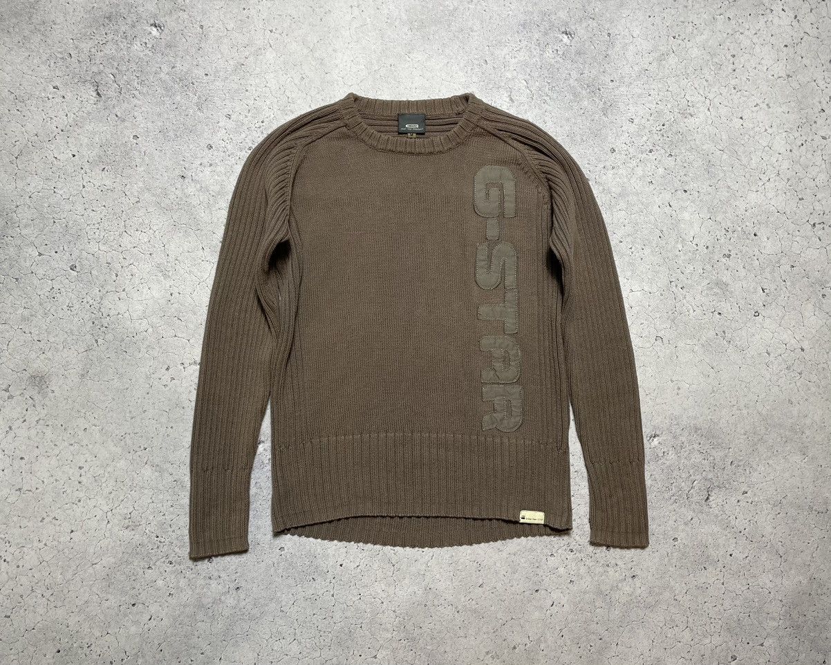 G-Star Vintage Avant Garde Knit Sweater G Star Raw Big Logo Hype Size US S / EU 44-46 / 1 - 1 Thumbnail
