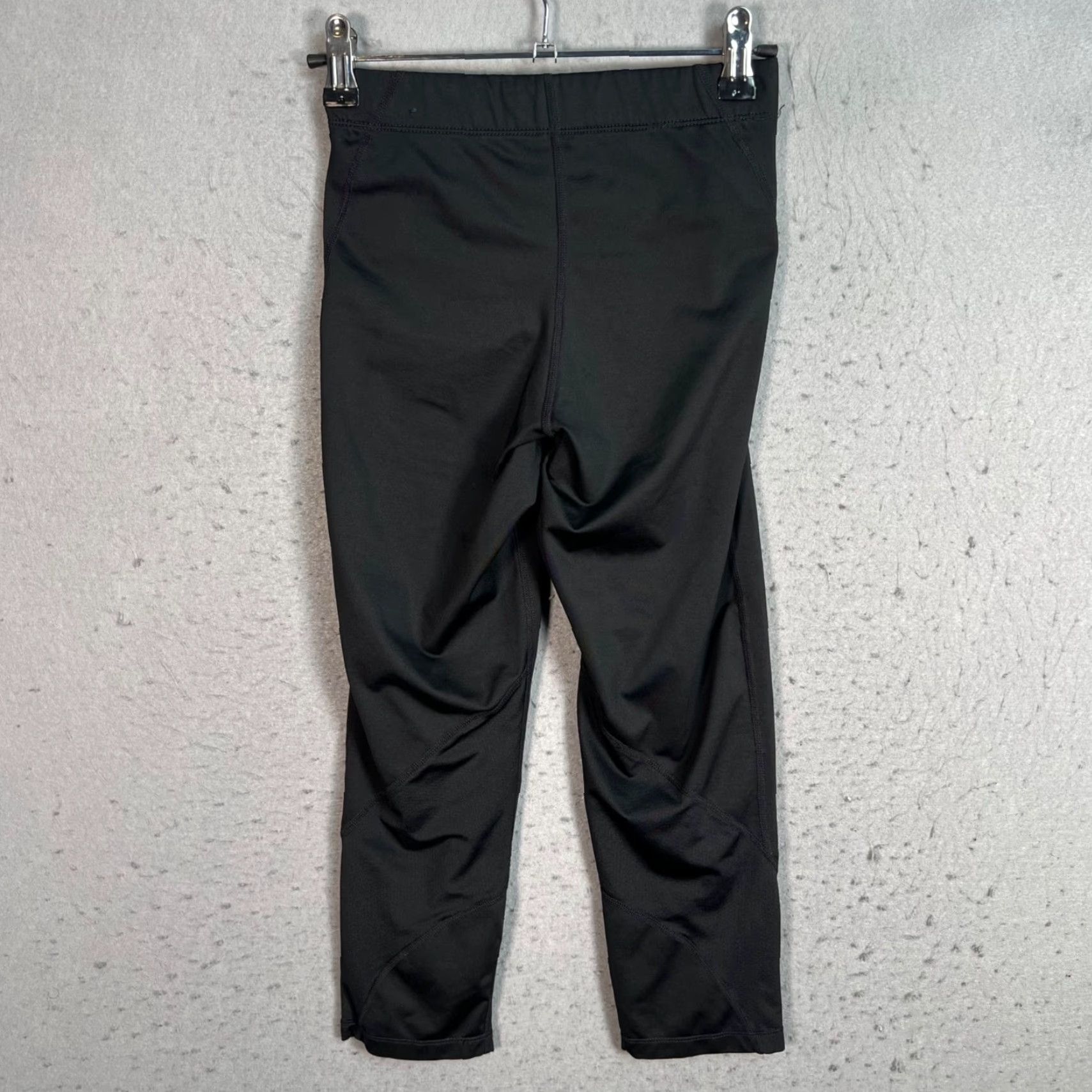 Nike Nike Pro Dri-Fit Womens XS Black Cropped Leggings Spandex Polyester Pants Athletic Activewear Size 26" / US 2 / IT 38 - 2 Thumbnail