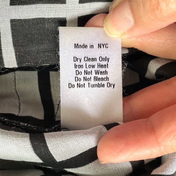 Designer Kaelen NYC Black White Grid Pattern Cropped Pants - 4 Size 27" / US 4 / IT 40 - 10 Thumbnail